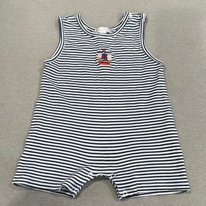 Kissy kissy nautical romper for baby boy. So soft! (9m)